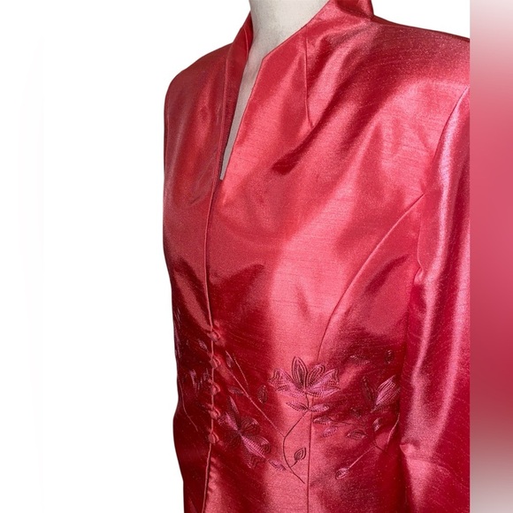 Jessica Howard 2-PC Dress and Jacket Set in Coral Size 12 - Picture 5 of 11